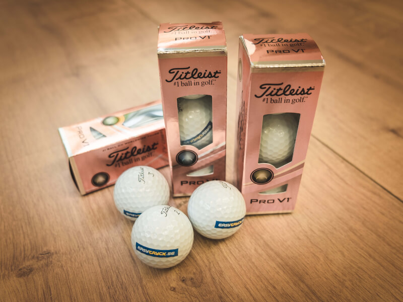 Golfbollar med tryck